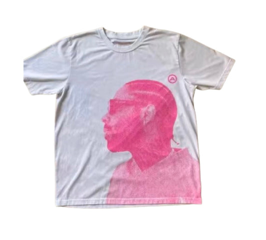 Brent Faiyaz graphic tee Whit/pink